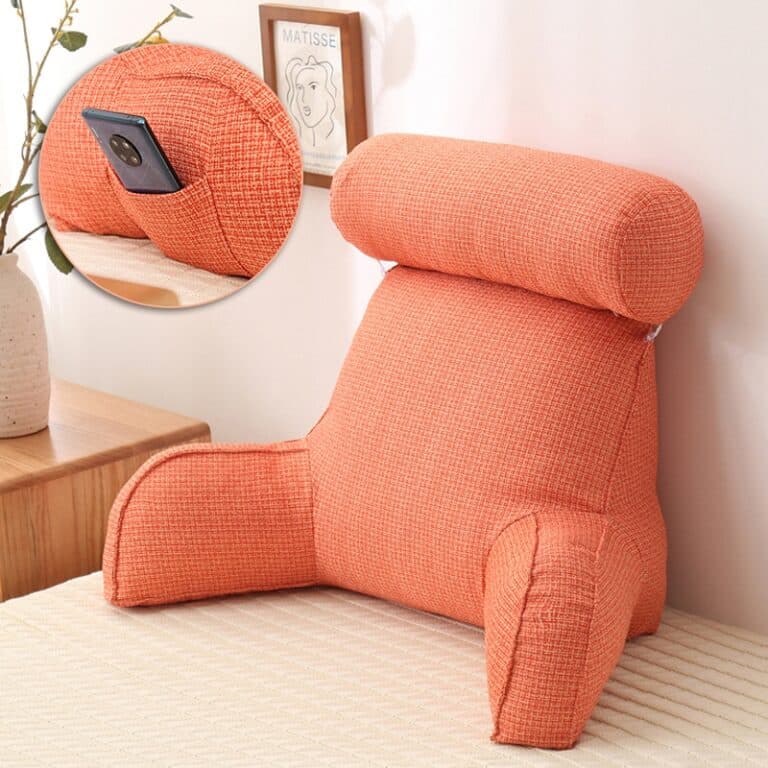 Coussin En U Ergonomique Pour Tricot, Lecture - Oreiller De Soutien Pour Bras/genoux - Tissu Doux - Pour Canapé, Lit, Voyage - Dimensions 60x80 Cm