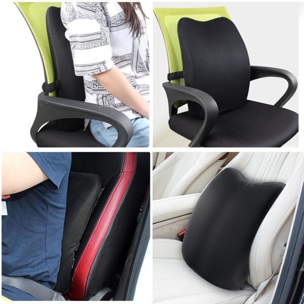 Tusscle Coussin Lombaire Bureau, Coussin Dos Voiture Oreiller de Soutien du Dos en Mousse à