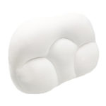 Oreiller ergonomique blanc en forme de nuage.