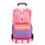 Cartable à roulettes rose pour fille