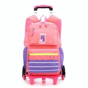 Cartable à roulettes rose pour fille