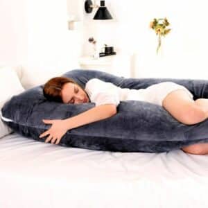 Coussin de grossesse polaire gris