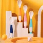 Couverts souples ergonomiques motifs pingouin