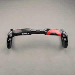 Guidon de vélo en carbone rouge et noir