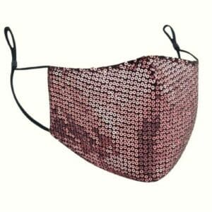 Masque pailleté lavable et réutilisable