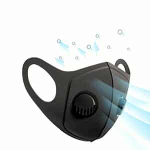 Masque réutilisable avec deux valves