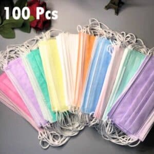 Masques colorés à 3 plis