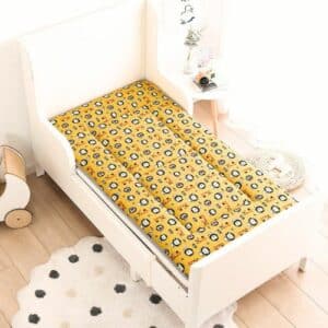 Matelas de berceau ergonomique jaune inspiration savane