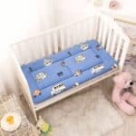 Matelas de lit ergonomique bleu pour berceau