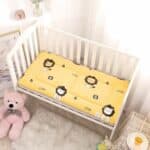 Matelas épais ultra doux tête de lion jaune