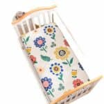 Matelas ergonomique en coton motif fleurs