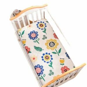 Matelas ergonomique en coton motif fleurs