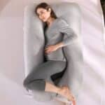 Oreiller de grossesse forme de U tout doux