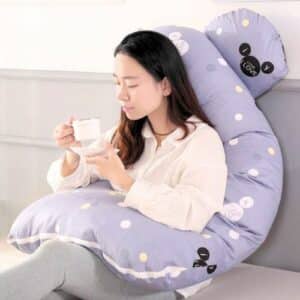 Oreiller de soutien femme enceinte forme de U