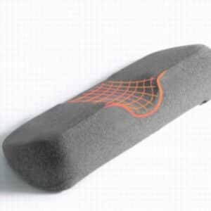 Oreiller ergonomique en mousse gris pour cervicales