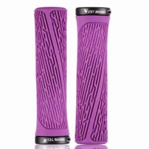 Poignées de vélo ergonomiques antichoc en silicone souples et antidérapantes