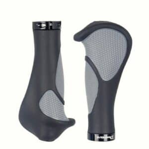 Poignées de vélo vtt ergonomiques avec gaine en caoutchouc et repose-main