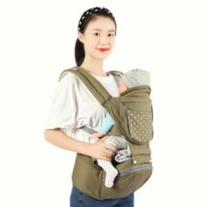 Porte bébé ergonomique multifonctions enveloppant