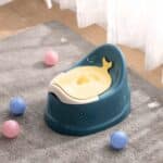 Pot de toilettes ergonomique avec couvercle