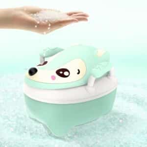 Pot vert mignon ergonomique pour enfant