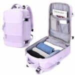 Sac à dos de voyage ergonomique violet