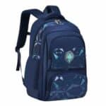 Sac à dos d’école ergonomique imperméable bleu marine
