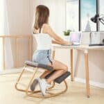 Siège ergonomique genoux en bois pour le bureau