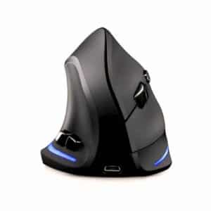 Souris de jeu ergonomique verticale sans fil USB 2.4GHz pour droitier