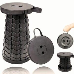 Tabouret télescopique pliable et portable
