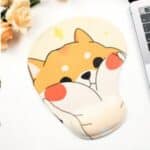 Tapis de souris ergonomique à motif animal avec repose-poignet