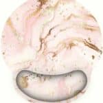 Tapis de souris ergonomique antidérapant couleur marbre avec support-poignet