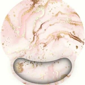 Tapis de souris ergonomique antidérapant couleur marbre avec support-poignet