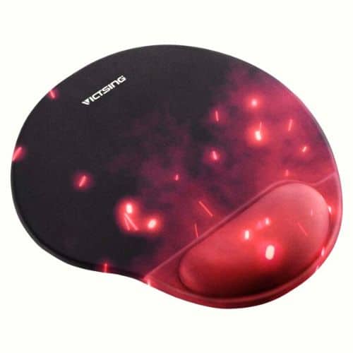 Tapis De Souris Ergonomique Avec Repose-poignet - Motif Macaron/beignet Rose, Mousse Mémoire, Antidérapant | Pour Bureau, Gaming, Confort