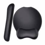 Tapis de souris ergonomique avec support poignet et coussin de support surélevé