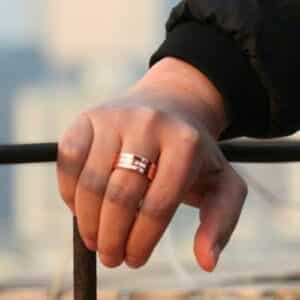 Bague design anti ronflement