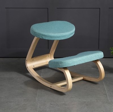 Chaise à genoux ergonomique en bois de bouleau bleu Capture decran 2022 06 10 122844 2