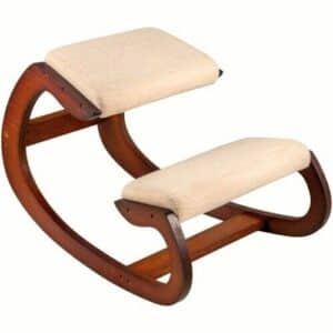 Chaise assise à genoux ergonomique cadre marron
