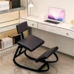 Chaise ergonomique à genoux pour le bureau noir