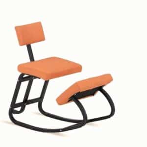 Chaise ergonomique à genoux pour le bureau orange