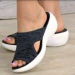 Chaussons femme semelle ergonomique compensée