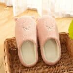 Chaussons femme semelle molletonnée