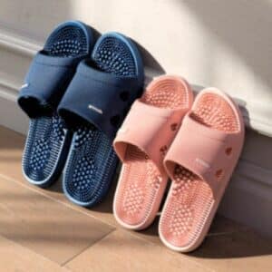 Chaussons massants femme semelle ergonomique