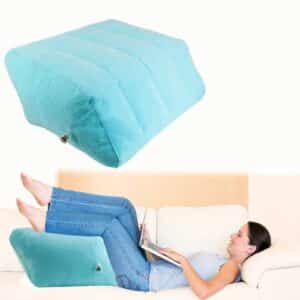 Repose-pied gonflable bleu