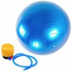 Siège ballon bleu avec sa pompe