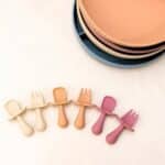 Lot de fourchette et cuillère ergonomiques pour bébé
