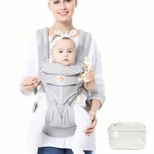 Sac kangourou porte bébé ergonomique multi-position