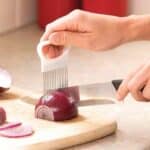 Fourchette à Légumes Ergonomique en Acier Inoxydable et Plastique