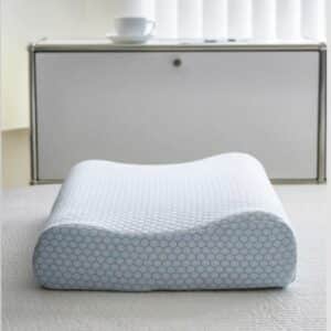 Oreiller Ergonomique Cervical Bleu en Mousse avec Alvéoles