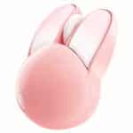 Souris Sans Fil Ergonomique Rose en Forme de Tête de Lapin