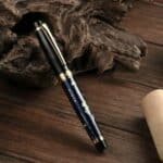 Stylo Ergonomique à Plume avec Convertisseur et Motif Floral